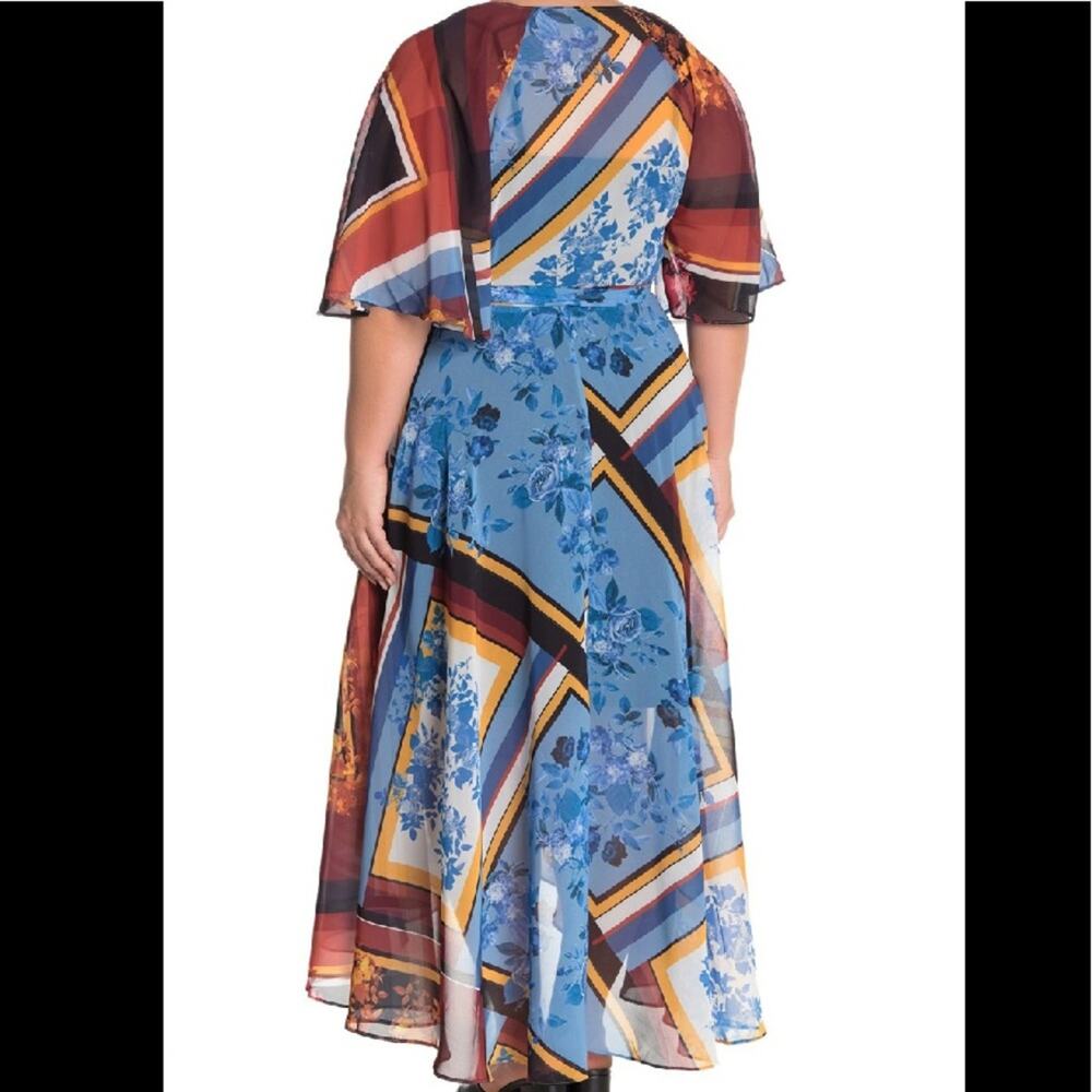 City Chic Golden Rose Maxi Dress Size 14 NEW - Picture 7 of 11